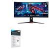 BoxWave Screen Protector Compatible with ASUS ROG Strix (XG349C) - ClearTouch Crystal (2-Pack), HD Film Skin - Shields from Scratches view 1
