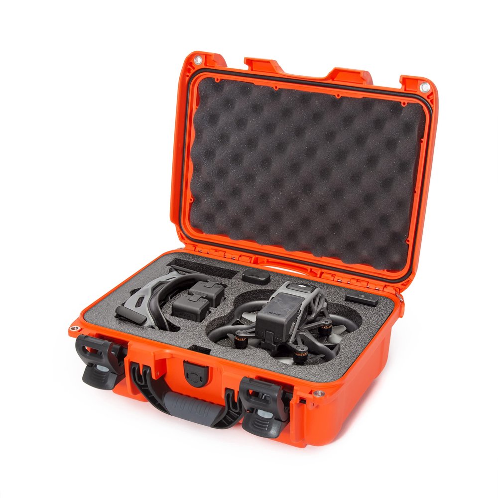 Nanuk 915 Waterproof Hard Case with Foam Insert for DJI Avata FPV Unit, Goggles and Controller - Orange