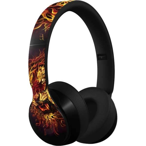 Skinit Decal Skin Compatible with Beats Solo Pro - Officially Licensed Tate and Co. Fire Tiger Design