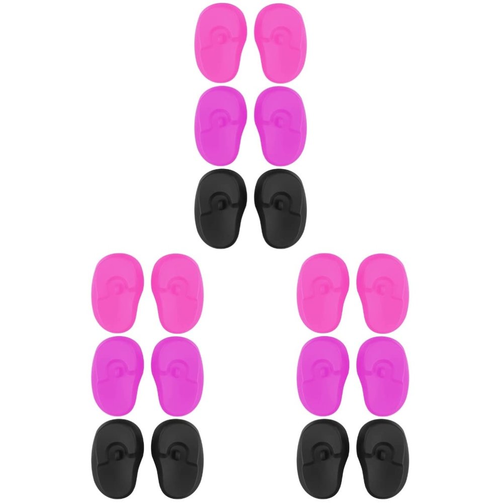 LALAFINA 18pairs Ear Covers for Hair Dyeing and Reusable Silicone Ear Protectors for Salon Use Comfortable Flexible Design