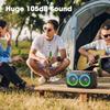 W-KING 80W Bluetooth Speaker Loud, Super Rich Bass, Huge 105dB Sound Powerful Portable Wireless Outdoor Bluetooth Speakers, Mixed Color Lights, 24H Playtime, AUX, USB Playback, TF Card, EQ view 4