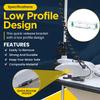 For Minn Kota Quick Release Bracket RTA-17 1854017, Compatible with Terrova, Ulterra, Riptide, PowerDrive V2, Deckhand 40 - Low Profile Trolling Motor Mounting Bracket with Lock for Security view 2