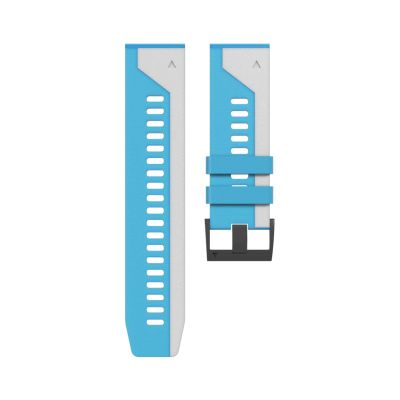 GANYUU Sport Silicone Watchband Wrist Strap for Garmin Fenix 6X 6 Pro 5X 5 Plus 3 HR Smartwatch 22 26mm EasyFit Quick Release Wristband (Color : Color I, Size : 26mm Fenix5X 5XPlus)