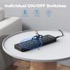 Powered USB Hub, Wenter 11-Port USB Splitter Hub (10 Faster Data Transfer Ports+ 1 Smart Charging Port) with Individual LED On/Off Switches, USB Hub 3.0 Powered with Power Adapter for Mac, PC view 4