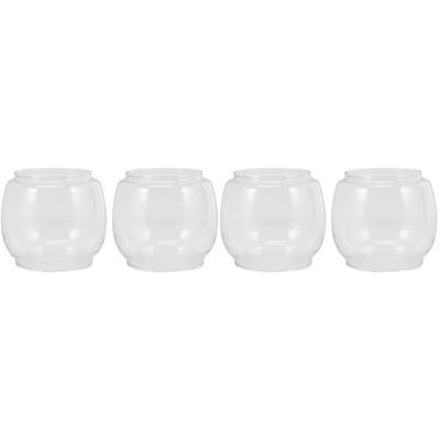 Uonlytech 4pcs Vintage Glass Kerosene Lamp Shade Retro Cover for Oil Lanterns Replacement for Home Decor and Stylish Lighting