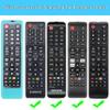 2 Pack TOKERSE Silicone Glow Case for Samsung Smart TV Remote - Silicone Cover for Samsung TV BN59-01301A BN59-01315A BN59-01199F Remote Control Skin Sleeve with Strap Glow in The Dark - Blue Green view 2