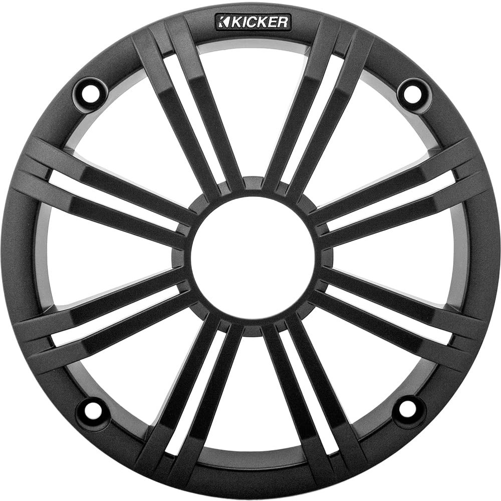KICKER 45BKMG8C 8" Marine Speaker Grille (Charcoal) Compatible ONLY 8" KM, KMFC and KMTC Series Marine Speakers - Price per Single Unit, 1 Grille