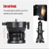 Sunwayfoto LB-90R 90mm Low Profile Leveling Base for Tripod w Butterfly Lock Collar & Panning Top Plate +/-15 Tilt view 3