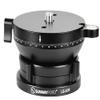 Sunwayfoto LB-90R 90mm Low Profile Leveling Base for Tripod w Butterfly Lock Collar & Panning Top Plate +/-15 Tilt view 4