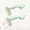 Zerodeko 2pcs Double-Headed Bathroom Floor Cleaning Tool Green Tile Scraper for Efficient Glass and Tile Cleaning Essential Bathroom Accessories Compact for Easy Use view 2