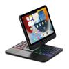 HENGHUI 360 Rotatable Touch Keyboard for iPad mini 6th Generation Backlight Keyboard with Trackpad, Bluetooth Foldable Keyboard Cover for iPad mini 6 2021,Black view 1