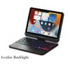HENGHUI 360 Rotatable Touch Keyboard for iPad mini 6th Generation Backlight Keyboard with Trackpad, Bluetooth Foldable Keyboard Cover for iPad mini 6 2021,Black view 4