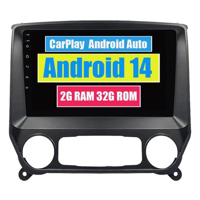 RoverOne Car Radio GPS for Chevrolet Colorado Silverado 2014-2018 for GMC Sierra Android Multimedia Player Navigation Stereo Bluetooth WiFi DSP CarPlay Android Auto