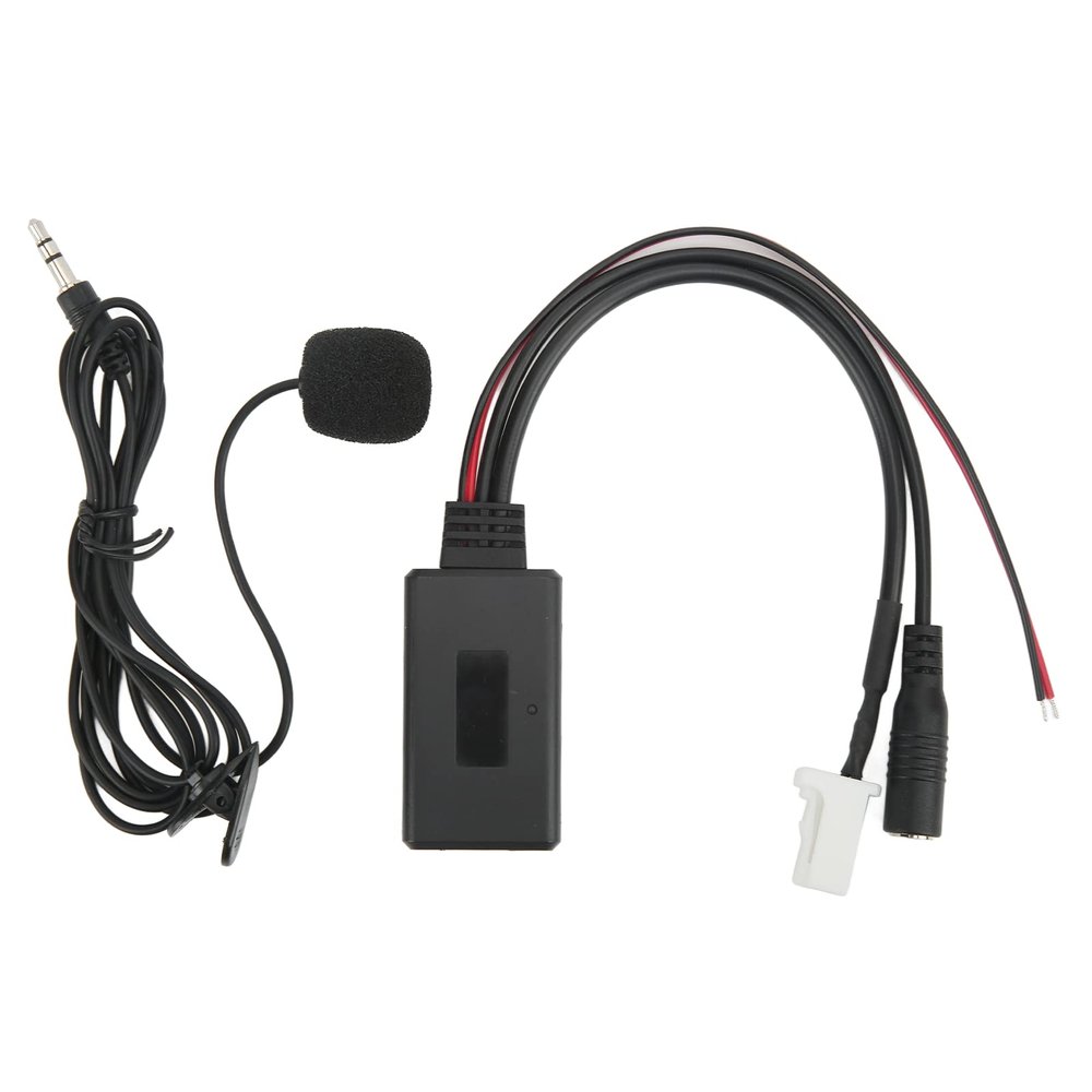 Akozon Bluetooth AUX Cable, Car Bluetooth Audio Cable Adapter with Microphone Hands for SX4 Grand Vitara 20072010 AUX Cable