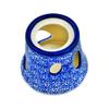 Polmedia Polish Pottery Heater - Wild Blue Pattern Handmade in Boleslawiec Poland + Certificate of Authenticity view 1