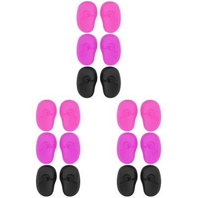 KALLORY 18pairs Silicone Ear Covers for Hair Dyeing Reusable Ear Protectors Lightweight and Comfortable for Home and Salon Use