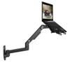 NBGYSH Wall Mount Laptop Holder Ultra Long Arm Aluminum Mechanical Spring Full Motion Laptop Mount Arm Monitor Holder Lapdesk (Black) view 1