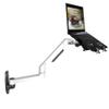 NBGYSH Wall Mount Laptop Holder Ultra Long Arm Aluminum Mechanical Spring Full Motion Laptop Mount Arm Monitor Holder Lapdesk (Silver) view 1