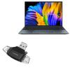 BoxWave Smart Gadget Compatible with ASUS ZenBook 14X (UX5401) - AllReader SD Card Reader, microSD Card Reader SD Compact USB - Jet Black view 1