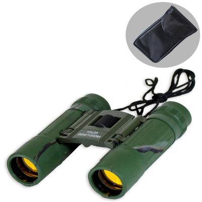 ToolUSA 10x Ruby Lens Mini Camoflauge Binoculars: MG-B-92301