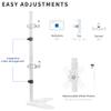 VIVO Dual Monitor Desk Stand Free-Standing LCD Mount, Holds in Stacked Vertical Position 2 Ultrawide Screens up to 34 inches, White, STAND-V002LW view 4