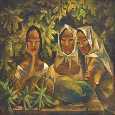 Anita Magsaysay-Ho : Fruit Vendors : Archival Quality Art Print