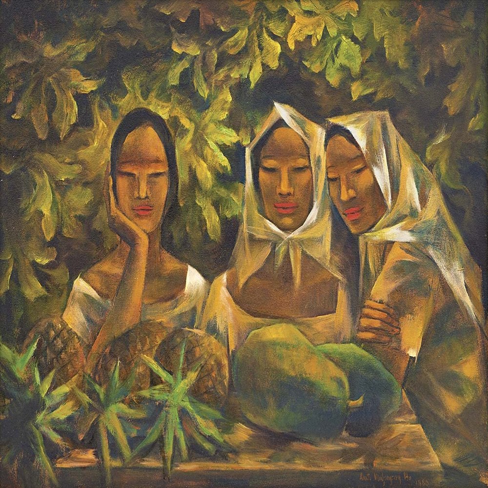 Anita Magsaysay-Ho : Fruit Vendors : Archival Quality Art Print