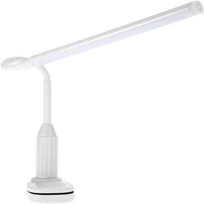 ELORES USB Powered Dimmable Table Lamp LED Eye Protection Desk Lamp Touch Control Brightness Adjustable Reading Clamp Light