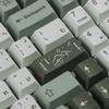 142 Dense Fog Keycaps Dye-Sub Thick PBT Cherry Profile Key caps for TKL 61 64 68 75 87 96 104 108 GMMK MX Mechanical Keyboard view 4
