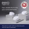 Like-New Amazon eero 6 mesh wifi system - Supports internet plans up to 500 Mbps, Coverage up to 4,500 sq. ft., Connect 75+ devices, 3-pack (1 router + 2 extenders) view 2