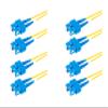 SpeedyFiberTX - 4-Pack 5 Meter Singlemode Duplex SC/U to SC/U Fiber Patch Cable, Corning SMF-28 9/125um Ultra Optical Fiber, OS1/OS2 Compatible, Yellow Riser OFNR Cable Jacket view 1