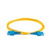 SpeedyFiberTX - 4-Pack 5 Meter Singlemode Duplex SC/U to SC/U Fiber Patch Cable, Corning SMF-28 9/125um Ultra Optical Fiber, OS1/OS2 Compatible, Yellow Riser OFNR Cable Jacket view 2