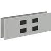 Interion Modular Partition Raceway Power Kit with Data for Desktop Raceway, 24"W view 1