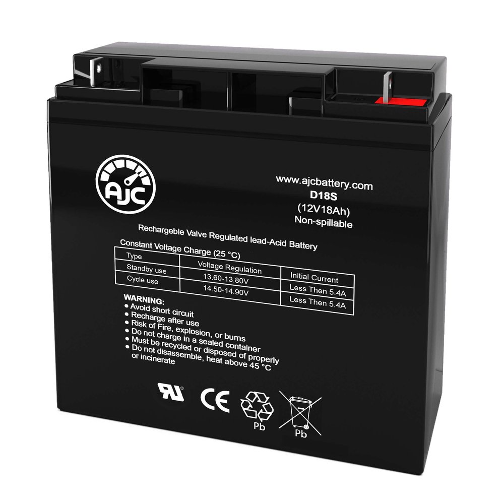 AJC Battery Compatible with Deltec 2036C 12V 18Ah UPS Battery