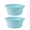 STOBAZA 2pcs Large Sky- Plastic Wash Basin Household Foot and Washing Basins for Kitchen Bathroom Use Safe and Non- Design for Daily Cleaning Tasks view 1