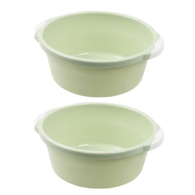 Cabilock Large Basin Wash Basin for Washing Plastic Household Washbasin Multifunctional Foot Basin Anti-Slip Bottom Green to Move