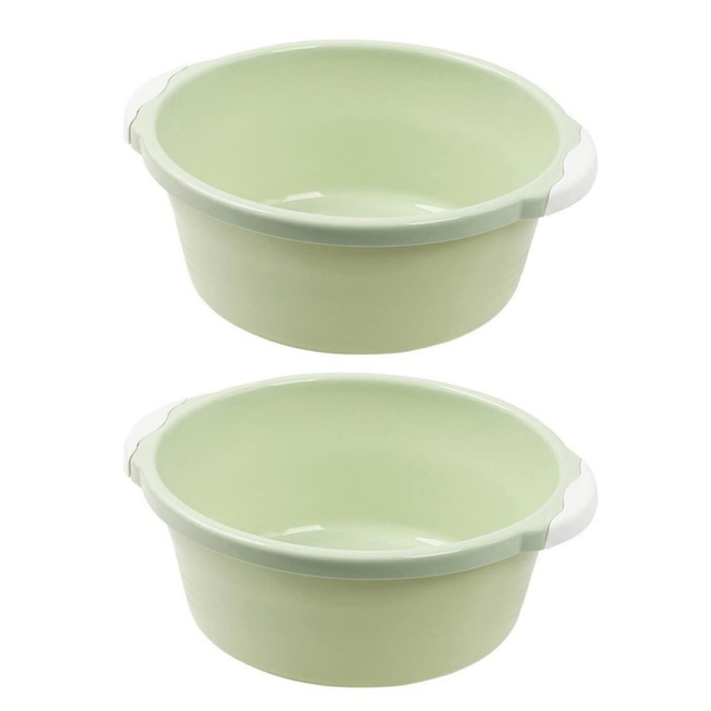 Cabilock Large Basin Wash Basin for Washing Plastic Household Washbasin Multifunctional Foot Basin Anti-Slip Bottom Green to Move