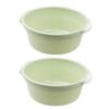 Cabilock Large Basin Wash Basin for Washing Plastic Household Washbasin Multifunctional Foot Basin Anti-Slip Bottom Green to Move view 1