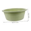 Cabilock Large Basin Wash Basin for Washing Plastic Household Washbasin Multifunctional Foot Basin Anti-Slip Bottom Green to Move view 2