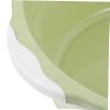 Cabilock Large Basin Wash Basin for Washing Plastic Household Washbasin Multifunctional Foot Basin Anti-Slip Bottom Green to Move view 3
