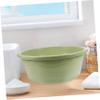 Cabilock Large Basin Wash Basin for Washing Plastic Household Washbasin Multifunctional Foot Basin Anti-Slip Bottom Green to Move view 4
