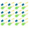 SpeedyFiberTX - 12-Pack 12 Meter Singlemode Duplex SC/A to LC/U Fiber Patch Cable, Corning SMF-28 9/125um Ultra Optical Fiber, OS1/OS2 Compatible, Yellow Riser OFNR Cable Jacket view 1