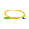 SpeedyFiberTX - 12-Pack 12 Meter Singlemode Duplex SC/A to LC/U Fiber Patch Cable, Corning SMF-28 9/125um Ultra Optical Fiber, OS1/OS2 Compatible, Yellow Riser OFNR Cable Jacket view 2