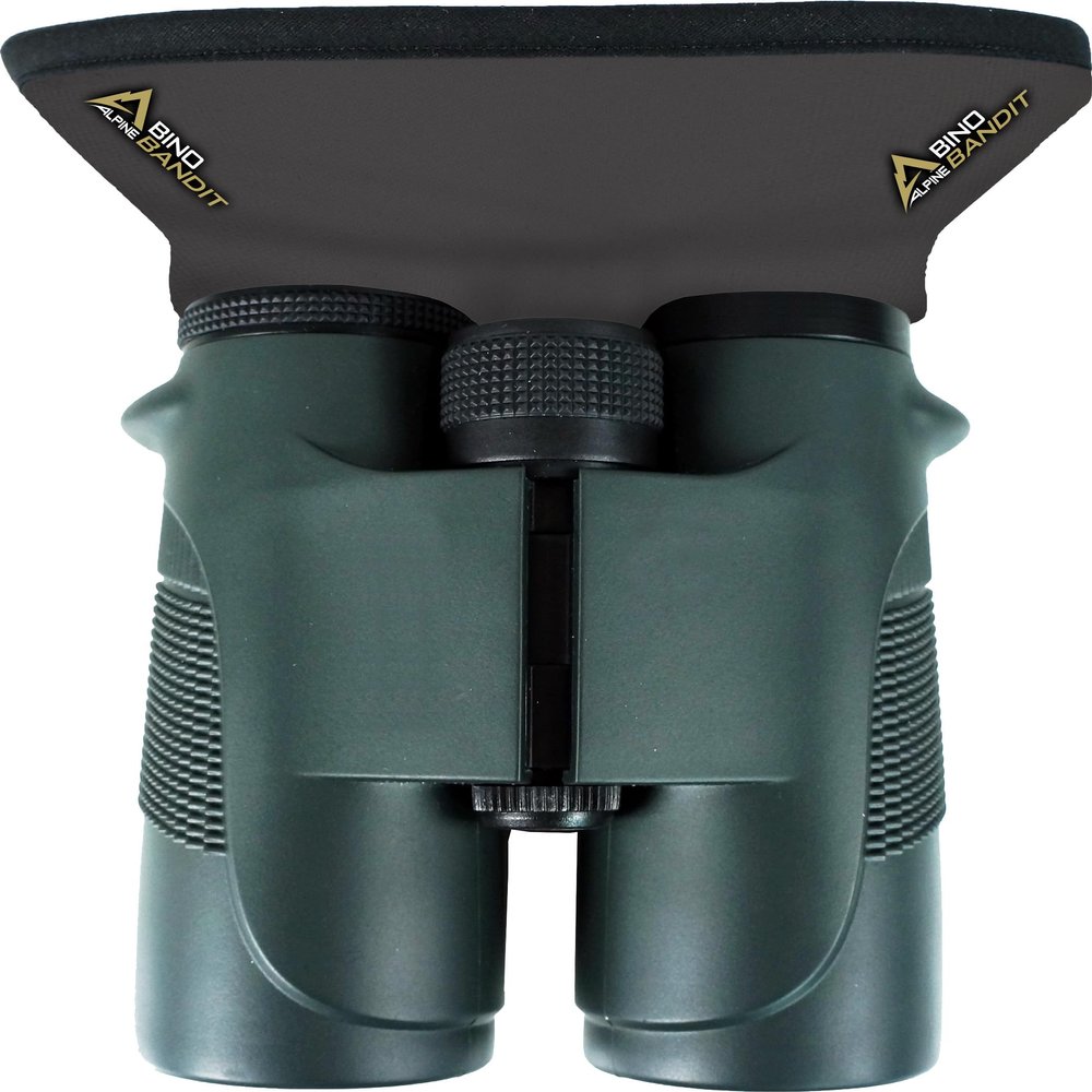 Slicker Bino Bandit - Blocks Glare, Improves Visual Acuity and Reduces Eye Fatigue. FITS All Binoculars, Charcoal