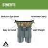 Slicker Bino Bandit - Blocks Glare, Improves Visual Acuity and Reduces Eye Fatigue. FITS All Binoculars, Charcoal view 3