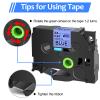 USUPERINK 1PK Compatible for Brother P-Touch Label Maker Tape TZe-551 TZ-551 TZe551 TZ551 Black on Blue 24mm 0.94 inch 1'' x 26.2ft Laminated TZe TZ Label Tape for PT-330 PT-350 PT-520 PT-530 PT-540 view 3