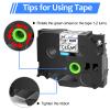 USUPERINK 1PK Compatible for Brother P-Touch Label Maker Tape TZe-151 TZ-151 TZe151 TZ151 Black on Clear 24mm 0.94 inch 1'' x 26.2ft Laminated TZe TZ Label Tape for PT-330 PT-350 PT-520 PT-530 PT-540 view 3