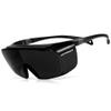Glove Station Optic Max Safety Glasses Over Eyeglasses - Fits Over Your Prescription - Safety Glasses for Men and Women with Anti-Fog Coating, Wrap-Around Lenses, Adjustable Arms and Side Shields view 1