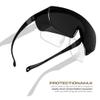 Glove Station Optic Max Safety Glasses Over Eyeglasses - Fits Over Your Prescription - Safety Glasses for Men and Women with Anti-Fog Coating, Wrap-Around Lenses, Adjustable Arms and Side Shields view 2