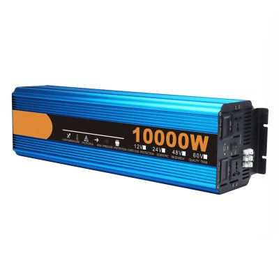 TOOJUN Inverter DC 24V to AC 220V Converter Pure Sine Wave Power Inverter with 2 AC Socket and 1 USB Ports for Home Truck RV and Emergency,10000W